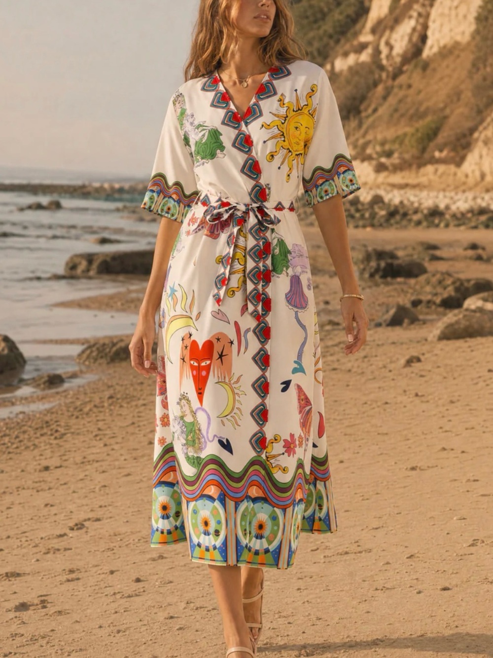 Sun & Heart Midi Dress ❤️ ☀️